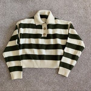 J.ING Cropped striped sweater